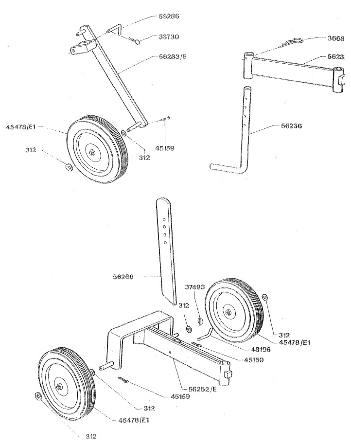 Béquille Roue